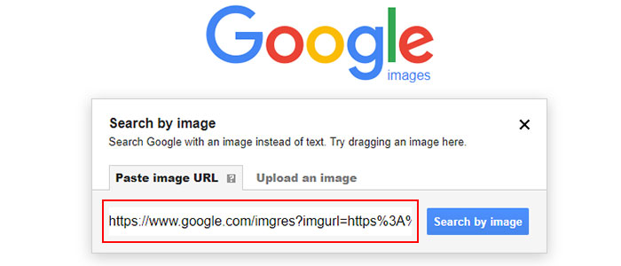 چگونه با آدرس url  در گوگل عکس جستجو کنیم 